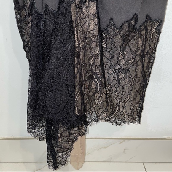 NWT BCBGMAXAZARIA Runway One Shoulder Lace Dress 2